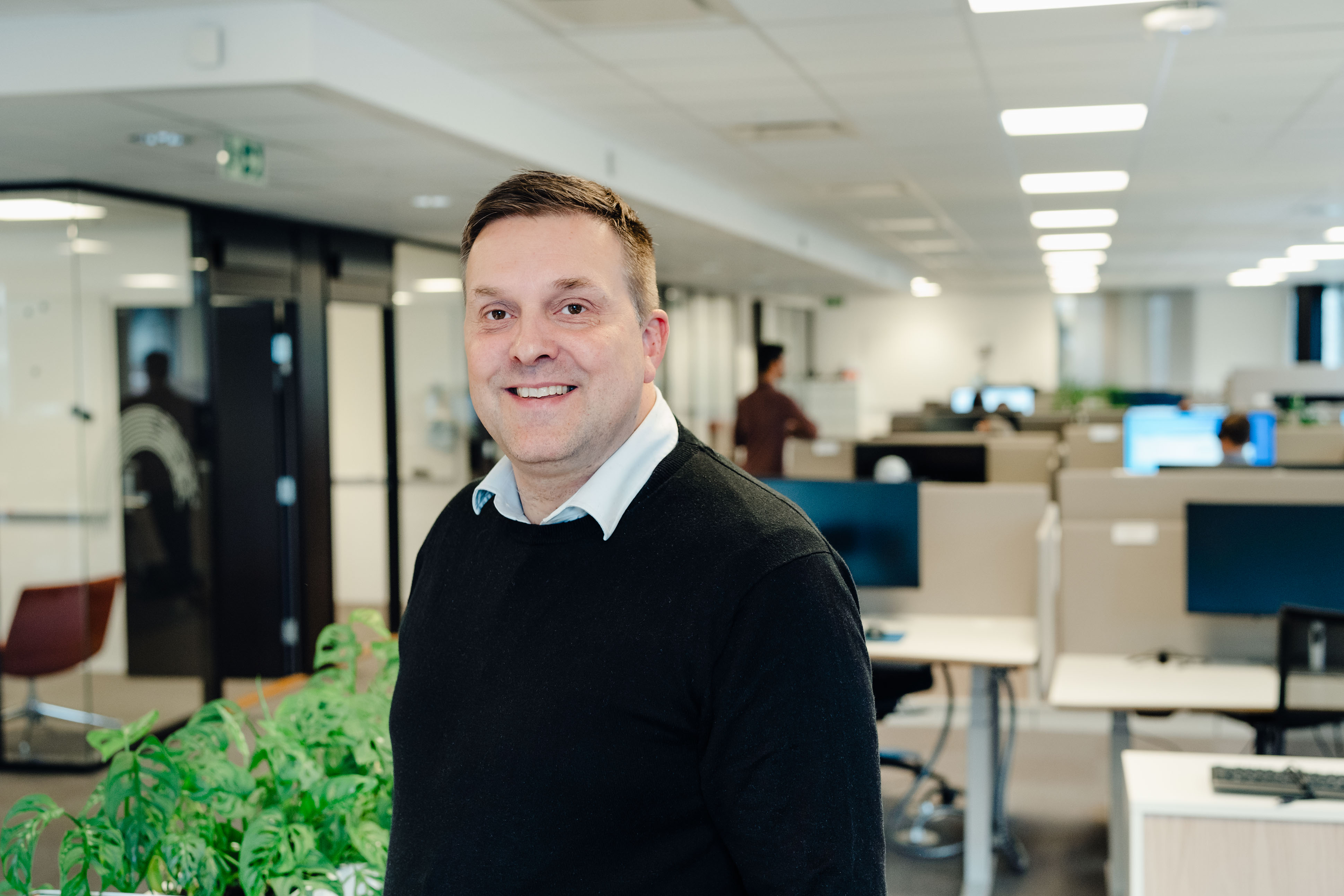 Portrett av Svein Rasmussen i SPK